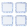 Chefanie Blue & White Fringe Cocktail Napkins (4) Clearance