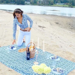 Chefanie Blue & White Tablecloth New