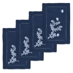 Chefanie Blue Chinoiserie Cocktail Napkins (4) Clearance