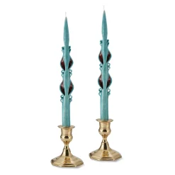 Chefanie Blue Holiday Tapers (2) Online