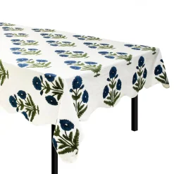 Chefanie Blue Poppy Tablecloth Outlet
