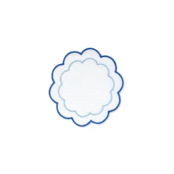 Chefanie Blue Scalloped Cocktail Napkins (4) Hot