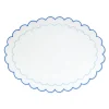 Chefanie Blue Scalloped Placemat