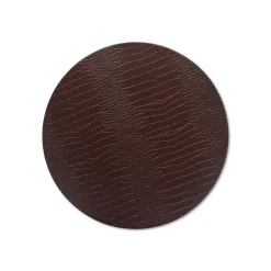 Chefanie Brown Circle Embossed Placemat Hot