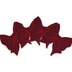 Chefanie Burgundy Bow Cocktail Napkins (4) Best
