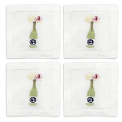 Chefanie Champagne Girl Cocktail Napkins (4) Outlet