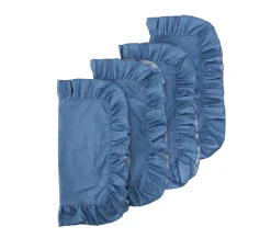 Chefanie Denim Napkins With Ruffled Edge (4) Discount