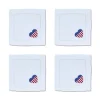 Chefanie Flag Heart Cocktail Napkins (4) Discount
