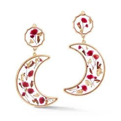 Chefanie Flower Moon Earrings New