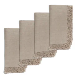 Chefanie Fringe Dinner Napkins New