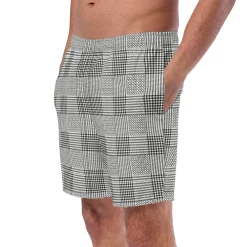 Chefanie Glen Plaid Swim Trunks Hot
