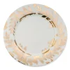 Chefanie Gold Leaves Dinner Plate New