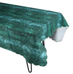Chefanie Green Marble Tablecloth Hot