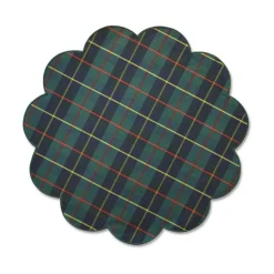 Chefanie Green Plaid Placemats (4) New