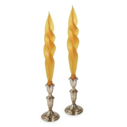 Chefanie Honey Feather Candles (2) Clearance