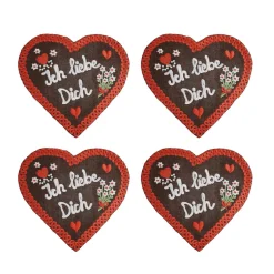 Chefanie Lebkuchenherzen Cocktail Napkins (4) Hot
