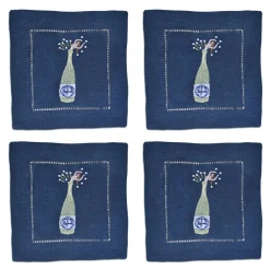 Chefanie Midnight Champagne Girl Cocktail Napkins (4) Online