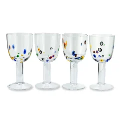 Chefanie Millefiori Wine Glass (4) Clearance