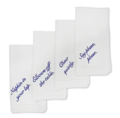 Chefanie Miss Manners Dinner Napkins (4) Clearance