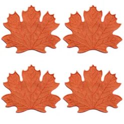Chefanie Orange Leaf Cocktail Napkins (4) Clearance