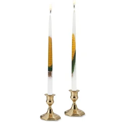 Chefanie Painted Corn Taper Candles (2) Online