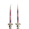 Chefanie Painted Flag Tapers (2) Clearance