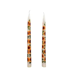 Chefanie Painted Sunflower Tapers (2) Online