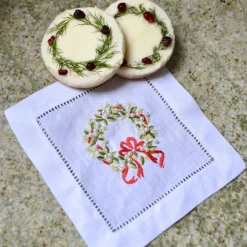 Chefanie Pearl Wreath Cocktail Napkins (4) Online