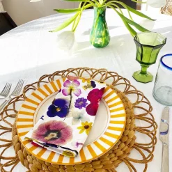 Chefanie Pressed Flower Napkins (4) Discount