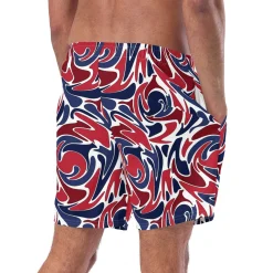 Chefanie Psychedelic Patriotic Swim Trunks Online