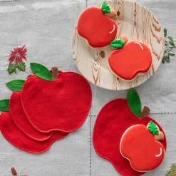 Chefanie Red Apple Cocktail Napkins (4) Best