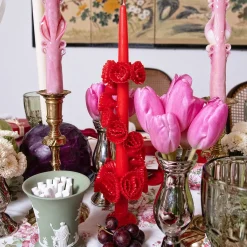 Chefanie Red Flower Candle Online
