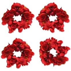 Chefanie Red Petal Napkin Rings (4)