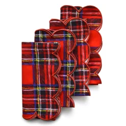 Chefanie Scalloped Tartan Napkins (4) Best
