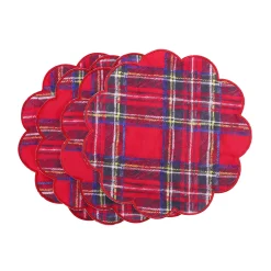 Chefanie Tartan Placemat Set (4) New