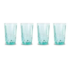 Chefanie Teal Highball Glasses (4) Hot