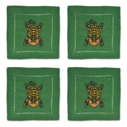 Chefanie Tibetan Tiger Cocktail Napkins (4) Outlet