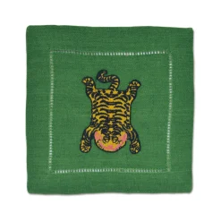 Chefanie Tibetan Tiger Cocktail Napkins (4) Outlet