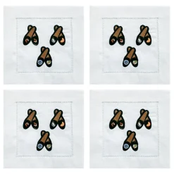 Chefanie Tuxedo Slipper Cocktail Napkins (4) Sale