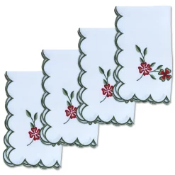Chefanie Winter Clover Dinner Napkins (4)